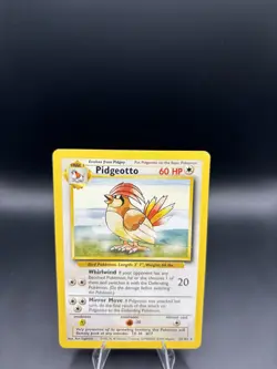 Pidgeotto 22/102 Rare Base Set Unlimited Pokemon TCG - LP - Image 2