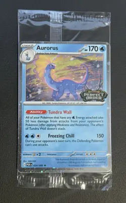 Aurorus 024/088 - Cosmo Holo - Pokemon Perfect Order Stamped Promo SEALED - Image 1