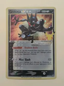 Pokemon SWSH144 Geninja Gold Star 25th Celebrations Black Star Promo - Image 1