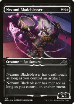 MTG Magic NEO Kamigawa Neon Dynasty - 1x EN NM 318 C Nezumi Bladeblesser - Image 1