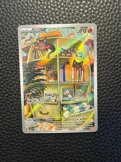 Pokemon Litten 167/162 SV05: Temporal Forces Illustration Rare Full Art Holo - Image 1