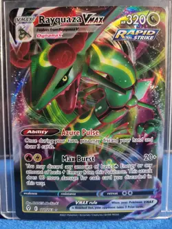 Pokemon Rayquaza V & Rayquaza VMAX Rapid Strike Foil Evolving Skies Basic VMAX - Image 4