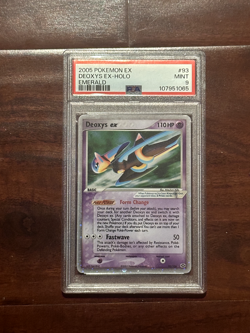 2005 POKEMON EX EMERALD #93 DEOXYS EX-HOLO PSA 9 - Image 1