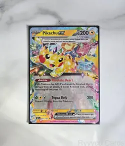 PIKACHU EX 057/191 DOUBLE RARE SURGING SPARKS POKEMON NEAR MINT - Image 1