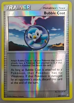 Bubble Coat 129/146 Legends Awakened Reverse Holo Pokemon TCG - LP - Image 1