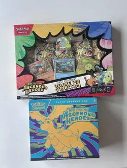 Pokemon TCG Ascended Heroes Elite Trainer Box ETB And Pin Collection Box. New - Image 1