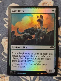Wild Dogs FOIL (183/520) Dominaria Remastered MTG Magic - Image 1