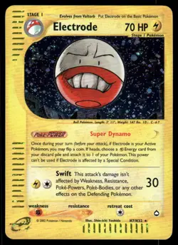 *FRI NIGHT* Electrode H7/H32 Holo Aquapolis Holo Rare - Image 1
