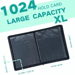 1000+ Pockets Trading Card Binder, 16-Pocket Card Ablum Compatible with MTG,S... - Image 3