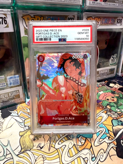 One Piece 2023 Portgas D Ace Gift Collection #028 PSA 10 Gem Mint - Image 1
