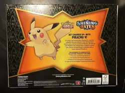 Pokemon TCG Shining Fates Pikachu V Collection Box 4 Booster Packs With Card - Image 2