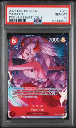 2025 ONE PIECE EB02-006 PREMIUM CARD COLLECTION VOL 1 YAMATO PROMO PSA 10 - Image 1