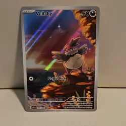 Pokemon Vullaby Illustration Rare Holo SV11W White Flare 144/086 70HP Card - Image 1