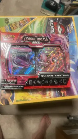 Pokemon League Battle Deck Team Rocket's Mewtwo ex 60 Cards Foil English 2025 - Image 1