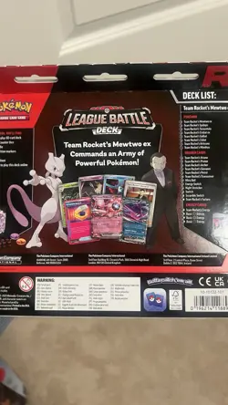 Pokemon League Battle Deck Team Rocket's Mewtwo ex 60 Cards Foil English 2025 - Image 3