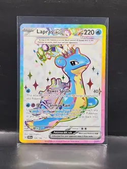 Lapras ex 158/142 SV07: Stellar Crown Pokemon Card NM - Image 1