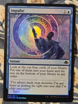 Impulse FOIL (55/516) Dominaria Remastered MTG Magic - Image 2