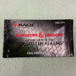 Magic The Gathering D&D Adventure In The Forgotten Realms Foil Promo Pack Sealed - Image 1