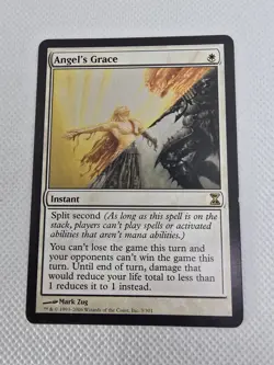 Wizards Angel's Grace Time Spiral Instant White Rare Regular Mark Zug 3 MTG - Image 1