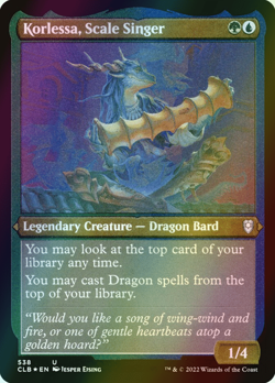 MTG Korlessa, Scale Singer Foil ** Battle for Baldur's Gate ** English (NM) - Image 1