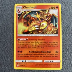 Pokemon TCG Charizard Sun Moon Team Up 14/181 Cracked Ice Holo Rare NM/ Mint - Image 1