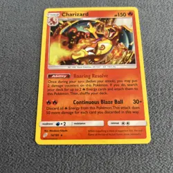 Pokemon TCG Charizard Sun Moon Team Up 14/181 Cracked Ice Holo Rare NM/ Mint - Image 2