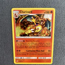 Pokemon TCG Charizard Sun Moon Team Up 14/181 Cracked Ice Holo Rare NM/ Mint - Image 3