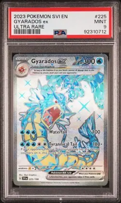 2023 POKEMON SVI EN-SCARLET & VIOLET ULTRA RARE #225 GYARADOS EX PSA 9 - Image 1