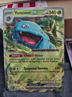 Pokemon TCG Venusaur EX 003/165 Scarlet & Violet 151 Holo Card - Image 1