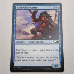 MTG: Keen Glidemaster 054/274 - M21 Core Set 2021 Blue Common - Image 1