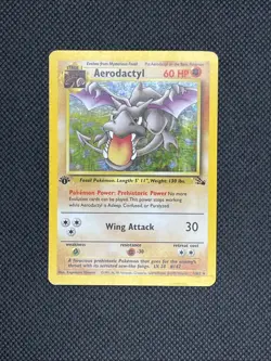 Pokemon TCG Aerodactyl Fossil 1st Edition Holo Unlimited Rare - Image 1