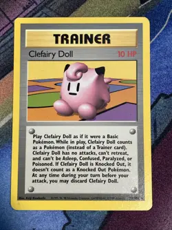 Pokemon TCG Base Set Unlimited 70/102: Clefairy Doll (LP) - Image 1