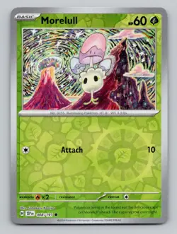 Reverse Holo Morelull 008/191 Common Surging Sparks Pokemon - Image 1
