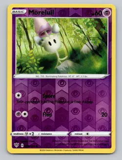 Reverse Holo Morelull 079/189 Common Darkness Ablaze Pokemon - Image 1