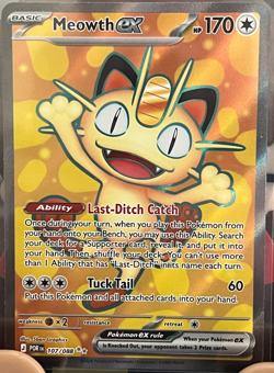 Meowth ex 107/088 Ultra Rare Perfect Order Pokemon Near Mint - Image 1