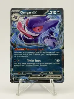 Gengar ex 104/162 Temporal Forces Double Rare Pokemon NM - Image 1