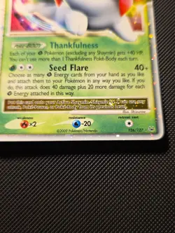 Pokemon TCG Shaymin LV.X 2009 Platinum 126/127 Holo - Image 2