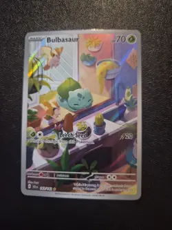 Pokemon TCG Bulbasaur 143/142 IR Stellar Crown Near Mint Holo - Image 1