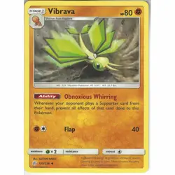 POKEMON TCG - VIBRAVA - NON HOLO - COSMIC ECLIPSE - 109/236 - Image 1