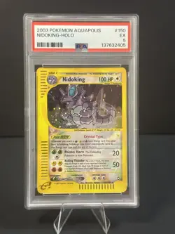 2003 POKEMON AQUAPOLIS #150 NIDOKING-HOLO PSA 5 - Image 1