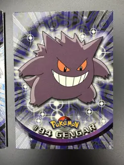 2x Topps Pokemon Gengar #94 2000 TV Animation Edition Holo + Non-Holo Blue Logo - Image 3