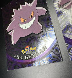 2x Topps Pokemon Gengar #94 2000 TV Animation Edition Holo + Non-Holo Blue Logo - Image 4