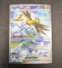 Zapdos EX 202/165 Pokemon 151 Special Illustration Rare SIR! NM/LP+ - Image 1