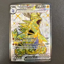 2023 Pokemon SV Obsidian Flames - OBF EN Tyranitar ex #211/197 NM - Image 1