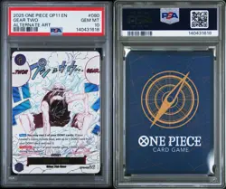 2025 One Piece Gear Two OP11-080 A Fist of Divine Speed Alternate Art PSA 10 - Image 3