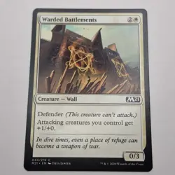 MTG: Warded Battlements 044/274 - M21 Core Set 2021 White Common - Image 1