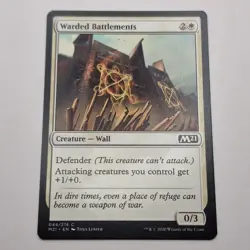 MTG: Warded Battlements 044/274 - M21 Core Set 2021 White Common - Image 1