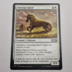 MTG: Valorous Steed 042/274 - M21 Core Set 2021 White Common - Image 1