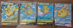 Surfing Pikachu & Flying Pikachu V & Vmax 4 Card Set Pokemon TCG Korean - Image 1