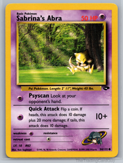 Pokemon TCG Sabrina's Abra Gym Challenge 94/132 English Unlimited Common LP - Image 1
